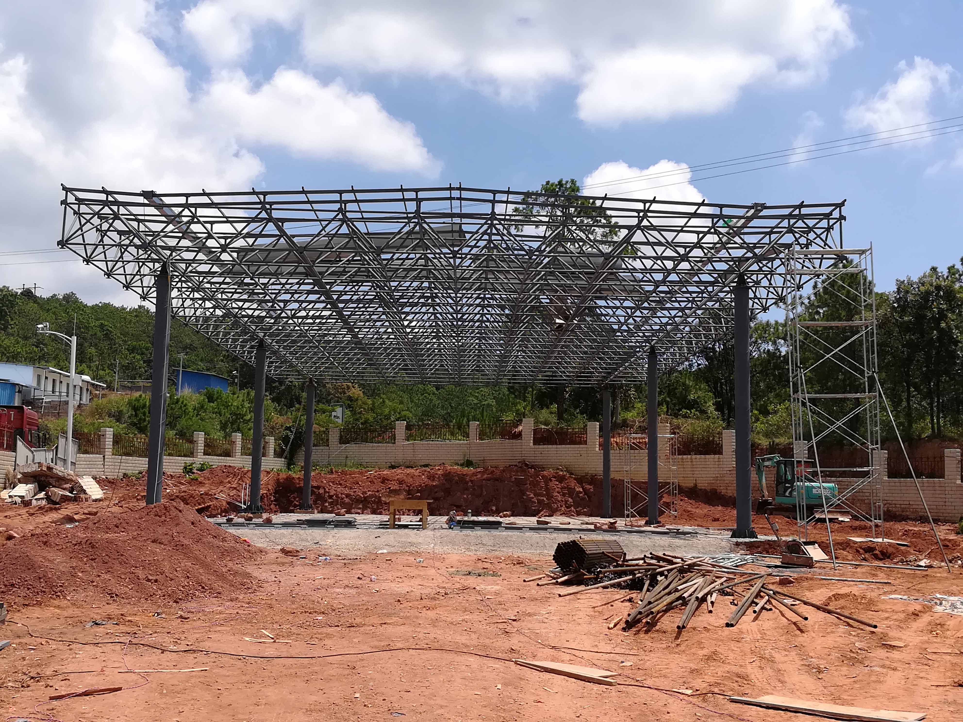 柳州加油站网架屋面