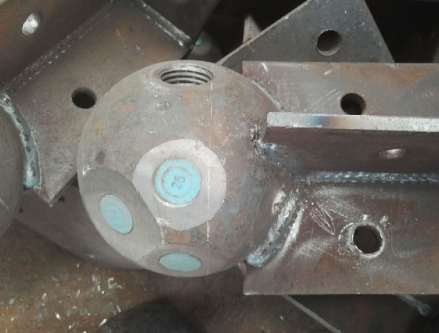 柳州螺栓球球塞，网架配件