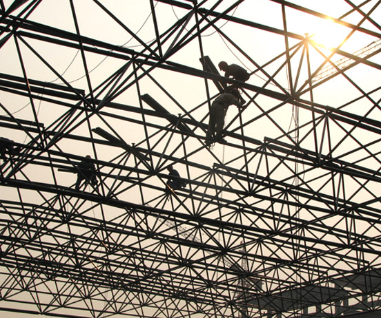 柳州厂房网架安装