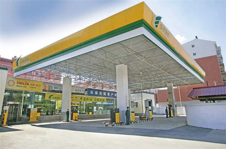 柳州加气站钢结构网架案例7